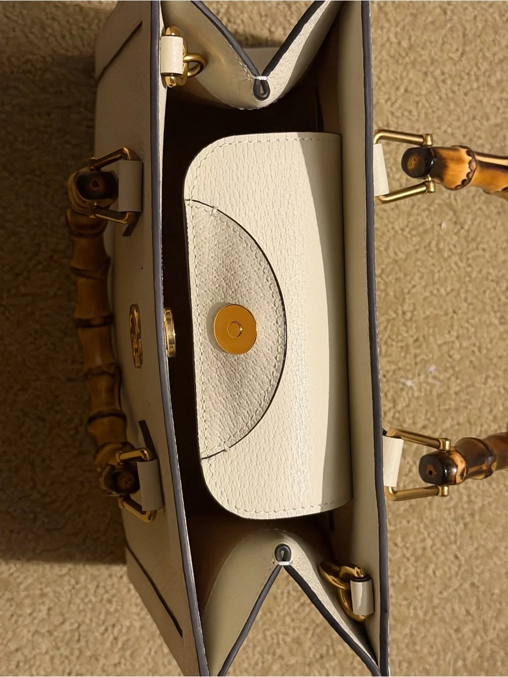 Gucci Diana Medium Calfskin Bamboo Satchel